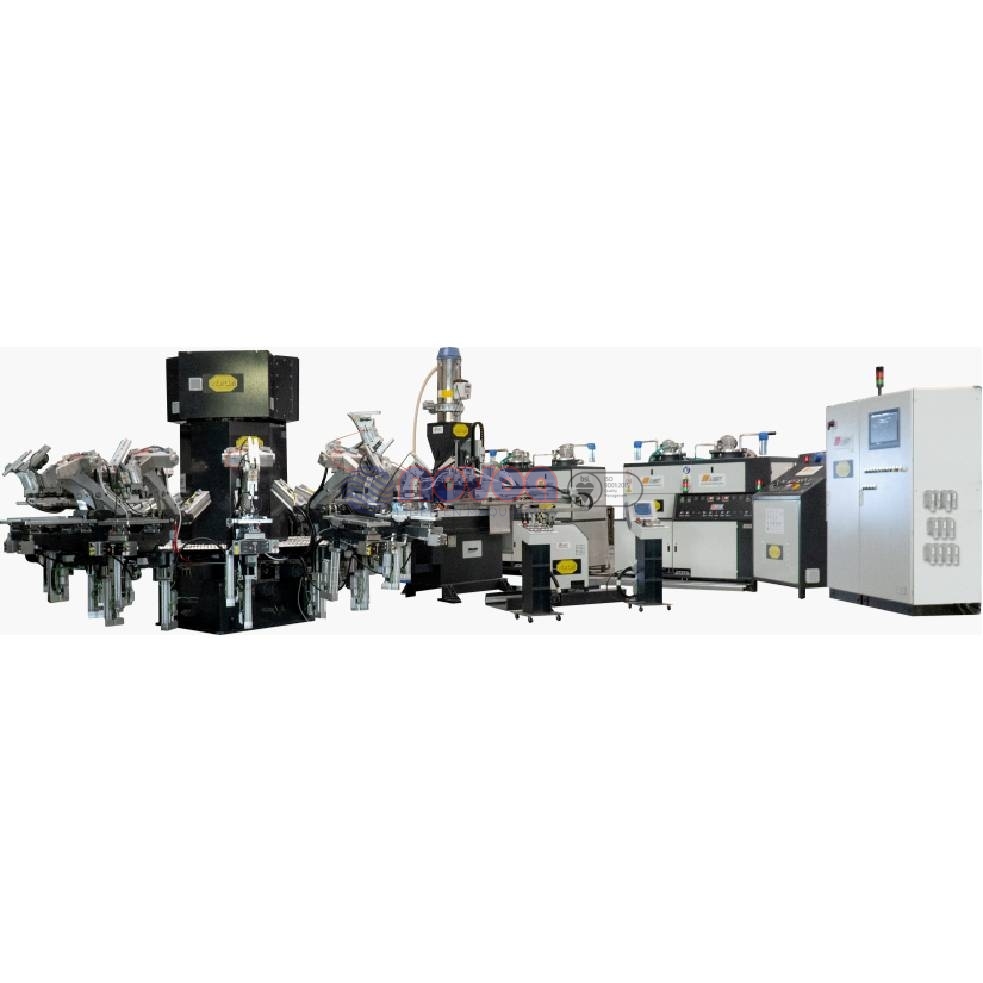 Ama Gusberti VAG-12. Máquina rotativa automática para fabricar suelas de poliuretano y artículos técnicos.