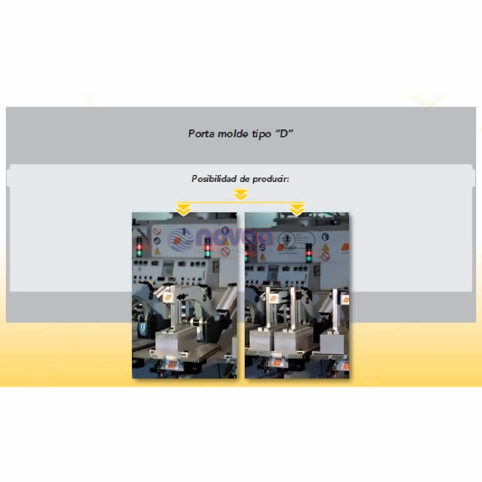Ama Gusberti Banana 30-GD Máquina semicircular manual para fabricación de suelas de poliuretano.